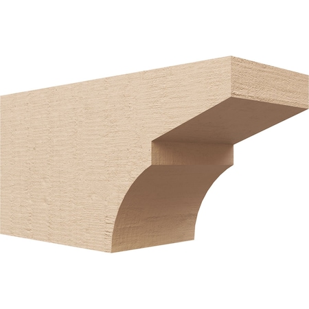 Ekena Millwork 6in. W x 8in. H x 16in. L Monterey Woodgrain TimberThane Rafter Tail, Primed Tan RFTUR06X08X16MONRCPR